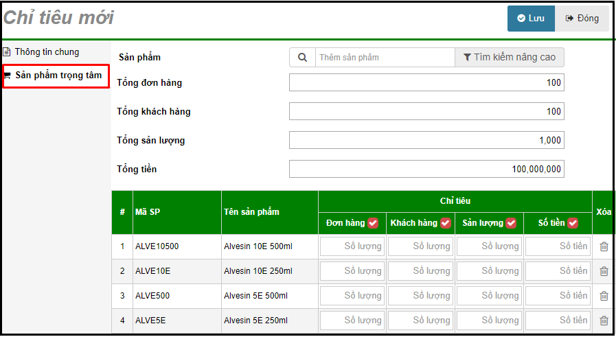 Hình 29 - Chỉ tiêu KPI