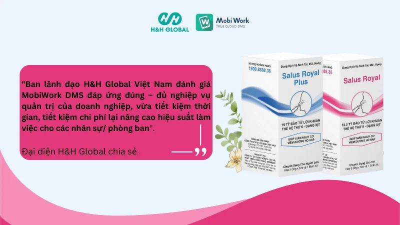 H&H Global Việt Nam phát triển hệ thống phân phối toàn quốc cùng MobiWork DMS