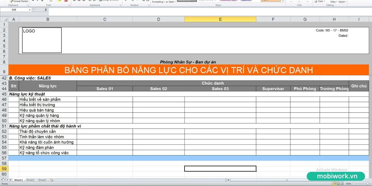 Công thức tính lương cho nhân viên bán hàng