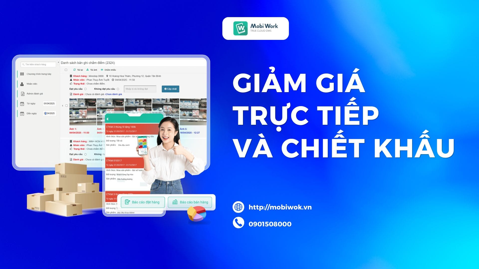Giảm giá trực tiếp và chiết khấu trên kênh GT