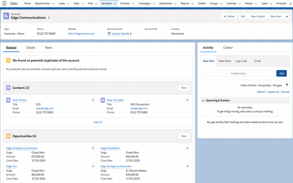 Salesforce Sales Cloud - Sales automation software được nhắc đến nhiều nhất 2021