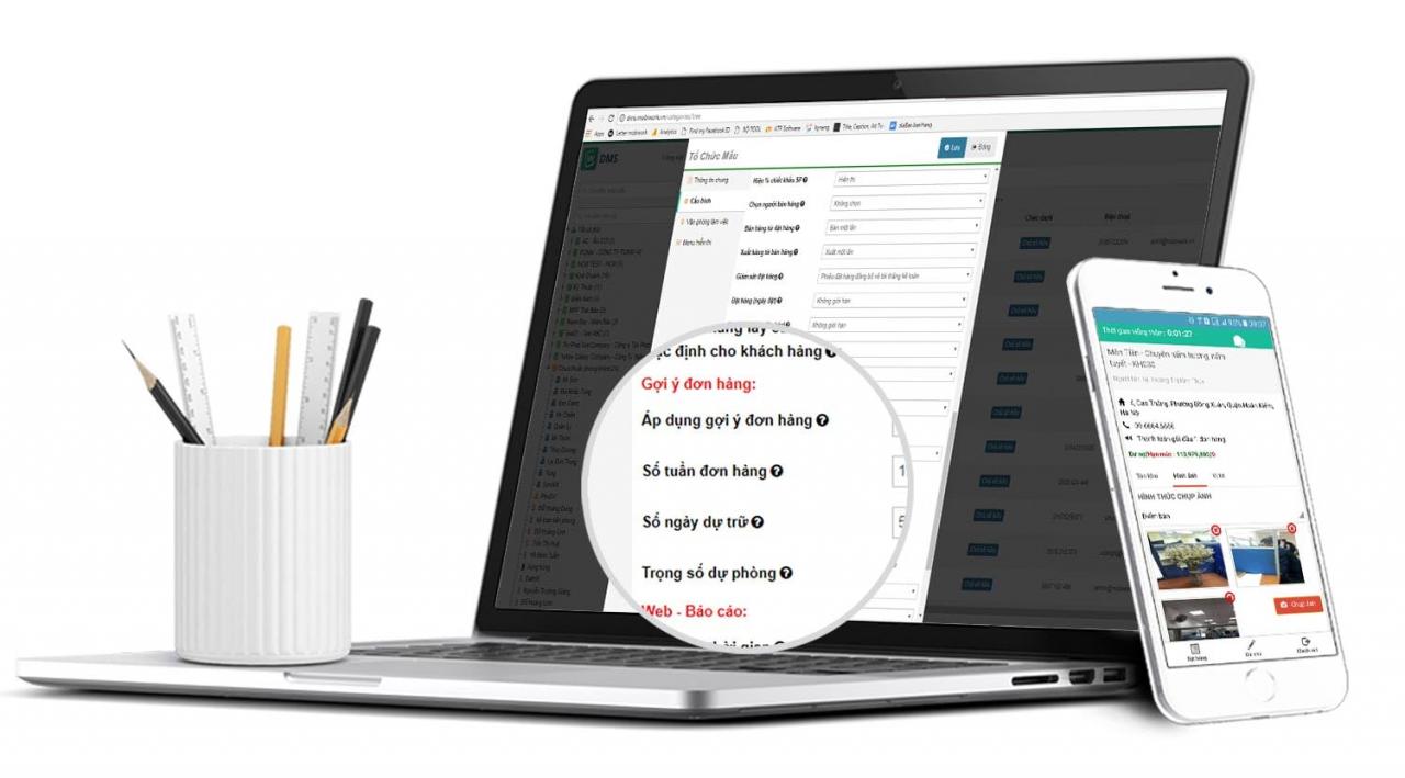 phần mềm DMS - giải pháp quản lý hệ thống phân phối do Công ty cổ phần công nghệ MobiWork Việt Nam phát triển.