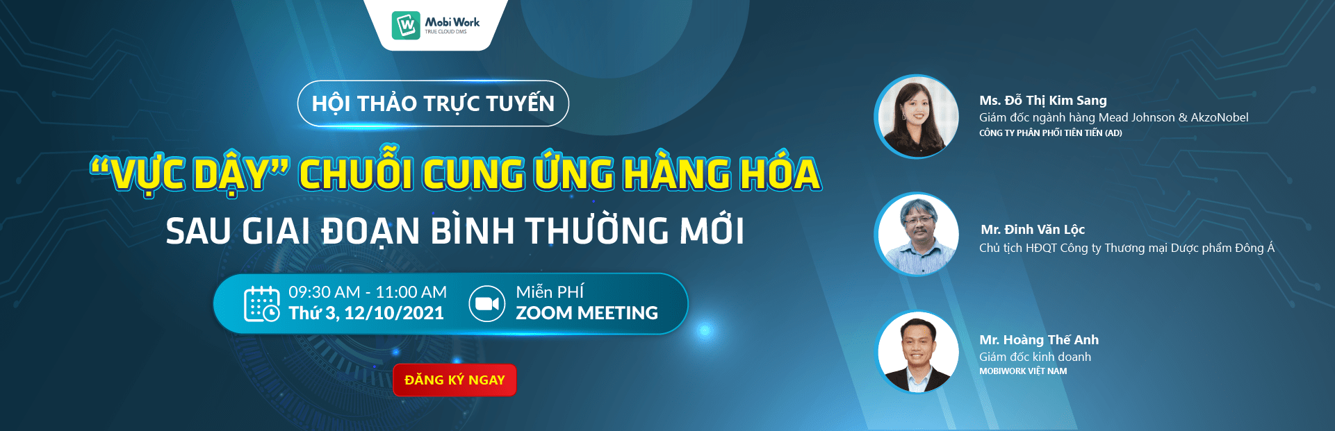 Webinar: “Vực dậy” chuỗi cung ứng hàng hóa sau giai đoạn bình thường mới