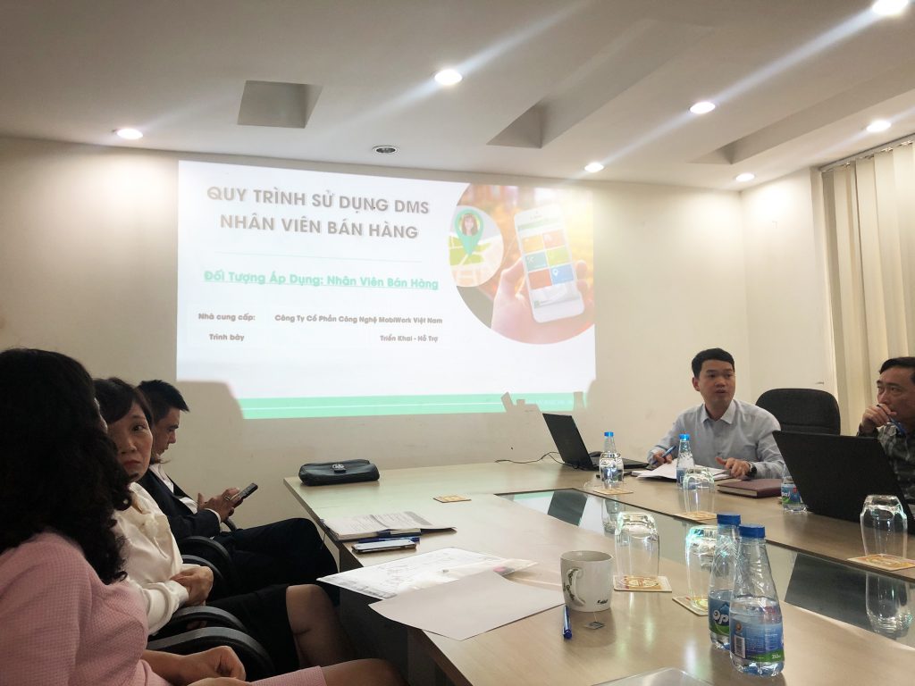 Buổi Đào tạo sử dụng phần mềm MobiWork DMS dành cho bộ phận Giám sát và Admin bia Việt Hà