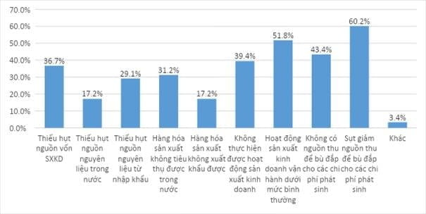 Những khó khăn DN gặp phải vì Covid-19