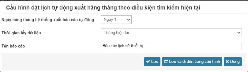 Đúng ngày được lên lịch hàng tháng, báo cáo sẽ được tự động kết xuất gửi về email tài khoản của người cài đặt