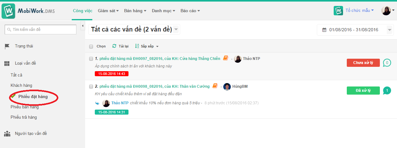 Giám sát khắc phục vấn đề - Tính năng mới nhất của Mobiwork DMS