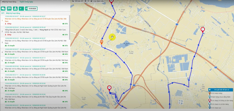 MobiWork DMS hỗ trợ Vimedimex quản lý hoạt động đi tuyến của nhân viên trên bản đồ số GPS