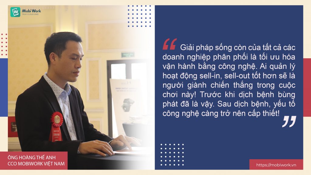 Ông Hoàng Thế Anh - Giám đốc kinh doanh MobiWork Việt Nam chia sẻ