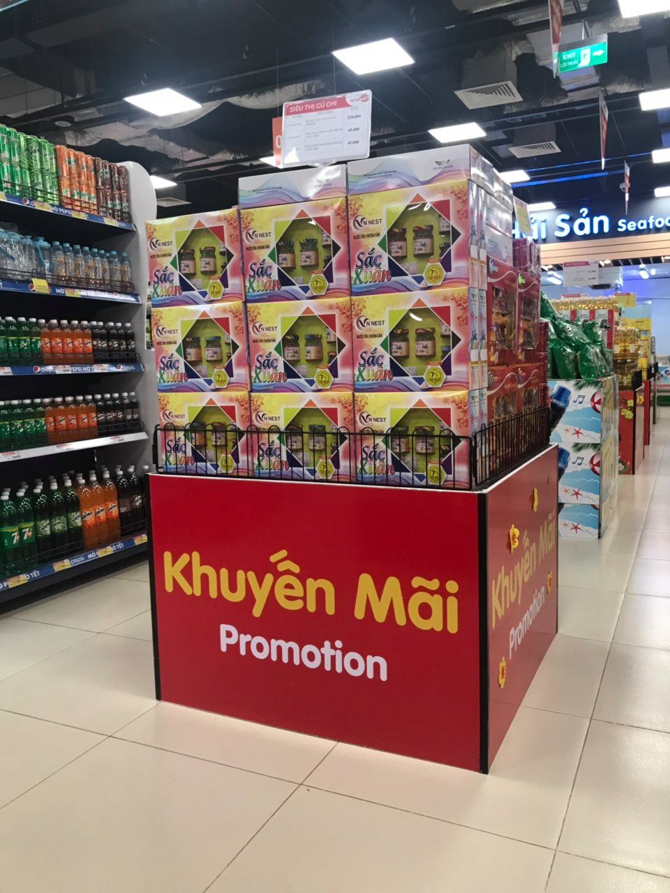 Các sản phẩm VNnest hiện nay còn có mặt trên kênh MT - hệ thống siêu thị, cửa hàng tiện lợi Vinmart, Saigon Coop, Satra, Queenland,...