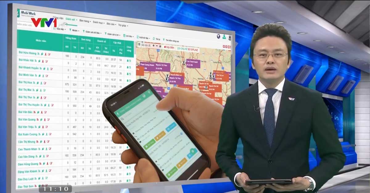 Thời sự VTV1 đưa tin về phần mềm MobiWork DMS - giải pháp hiệu quả dành cho các doanh nghiệp phân phối